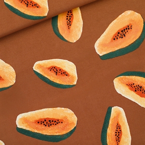 Picture of Papayas - L - French Terry - Brun Gingembre Glacé